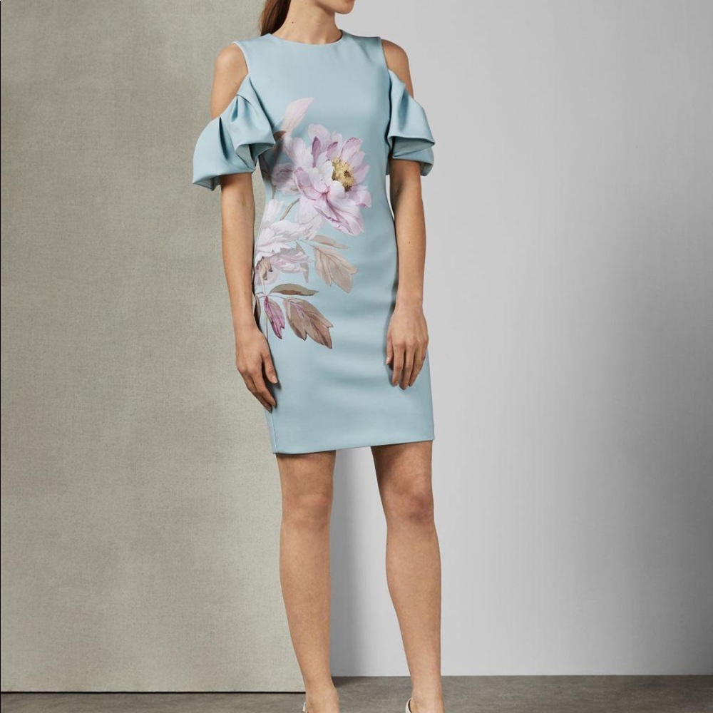 ted baker butterscotch pencil dress